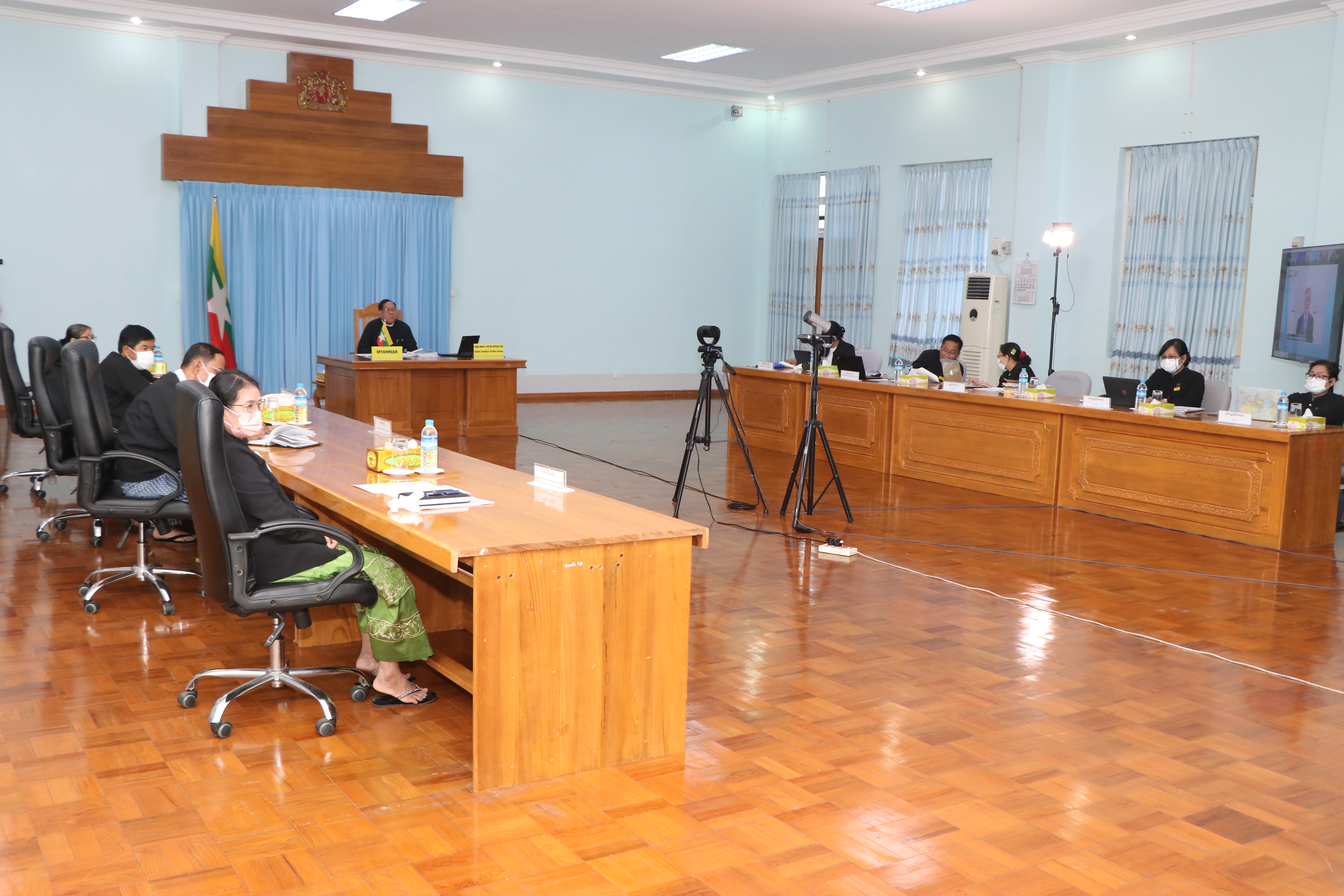 ပြည်ထောင်စုတရားသူကြီးချုပ်ဦးထွန်းထွန်းဦး “(၁၈) ကြိမ်မြောက် အာရှ - ပစိဖိတ်ဒေသ တရားသူကြီးချုပ်များညီလာခံ ” သို့ တက်ရောက်